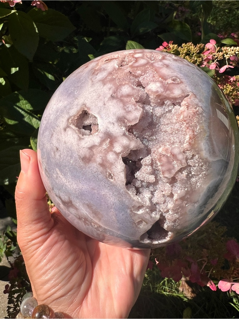 Pink (15) amethyst sphere | crystal